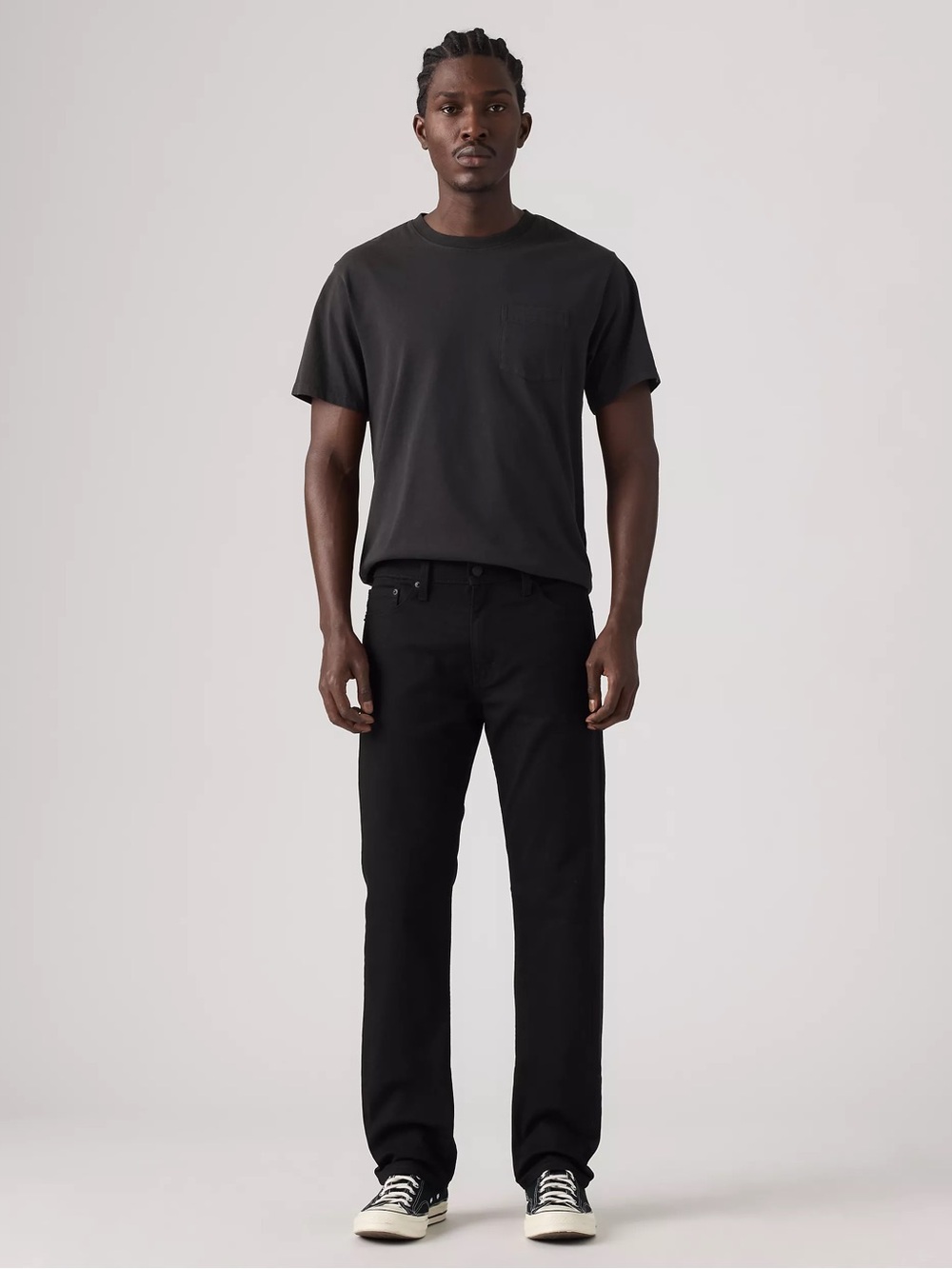 Levis 513 Slim Straight Jeans Mens 31x32 Black Stretch Denim Pants